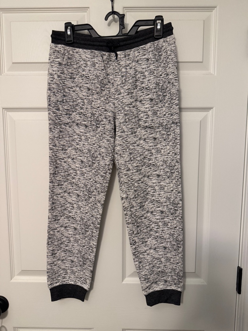 Brooklyn Cloth Black & Gray Marled Jogger Sweatpants